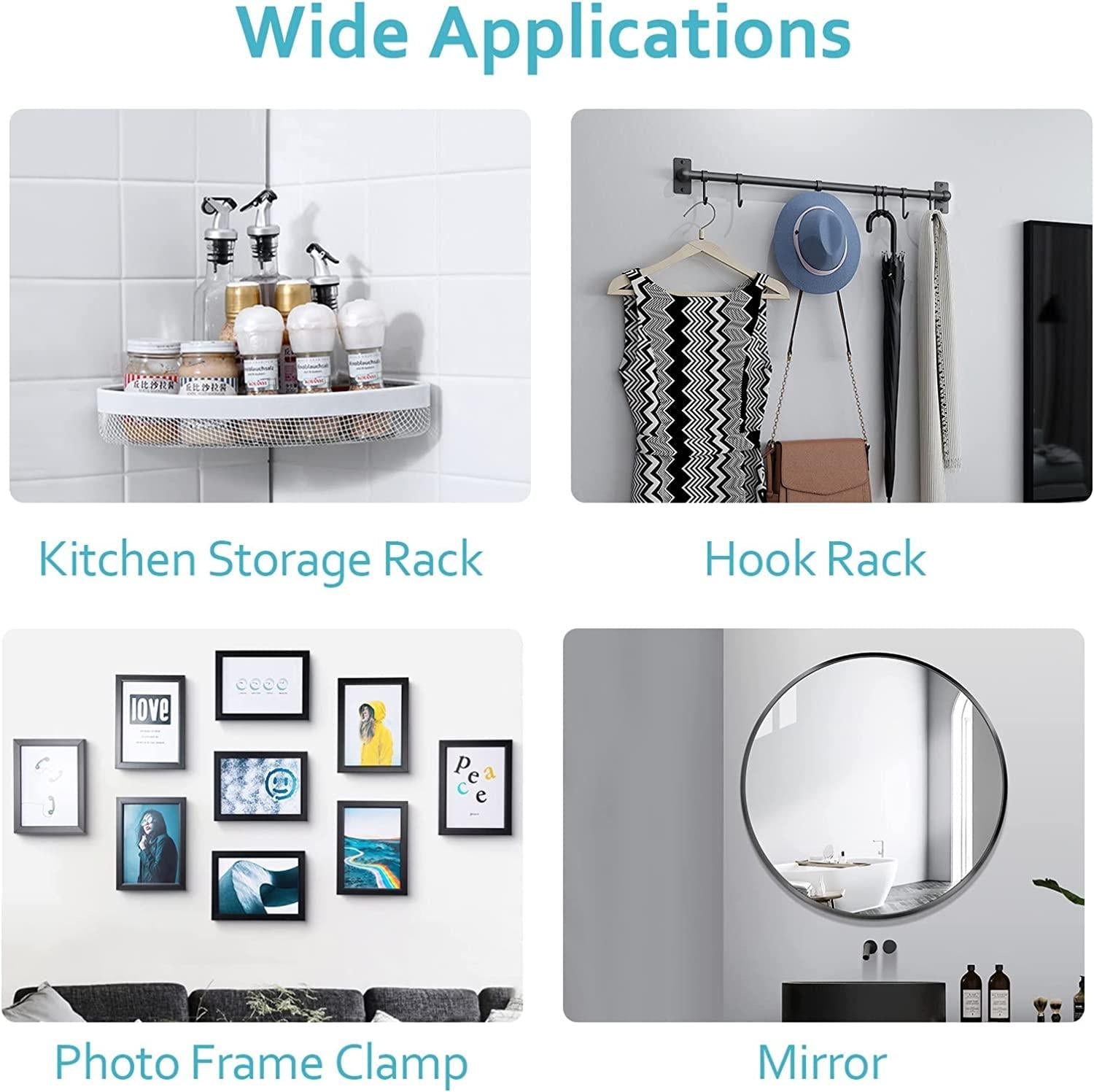 Wall Hooks, Adhesive Wall Screws Hanging Nails