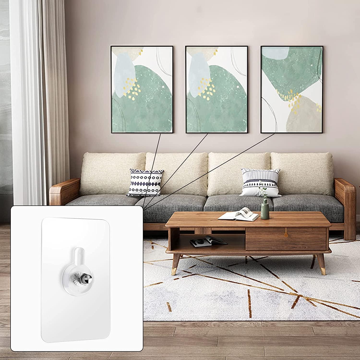 Wall Hooks, Adhesive Wall Screws Hanging Nails