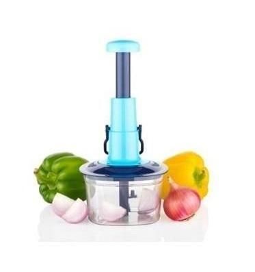 Manual Fruit & Vegetable Chopper with Stainless-Steel Blades