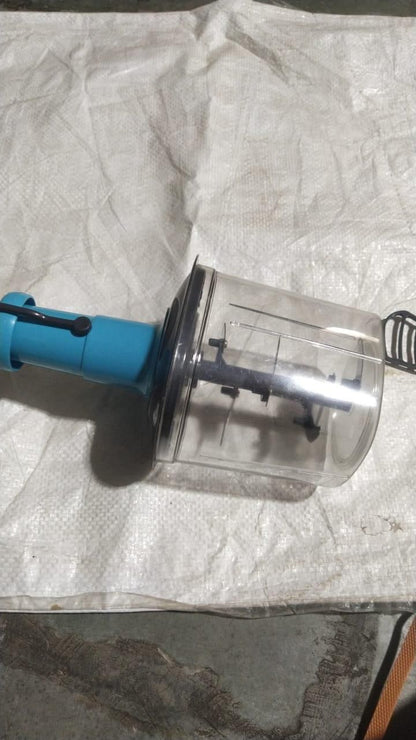 Manual Fruit & Vegetable Chopper with Stainless-Steel Blades